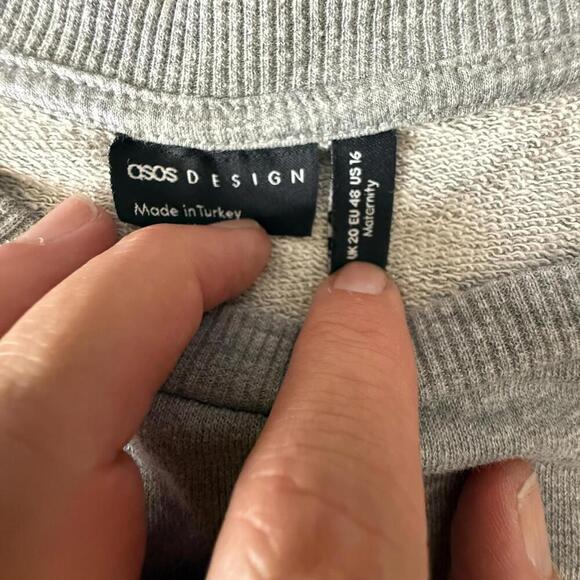 ASOS Design MamaBear Maternity Sweatshirt - Size 16 (US) - Picture 3 of 5